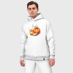 Мужской костюм oversize хлопок Pumpkin Spice - фото 2