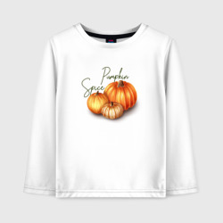 Детский лонгслив хлопок Pumpkin Spice