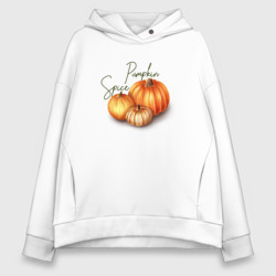 Женское худи Oversize хлопок Pumpkin Spice