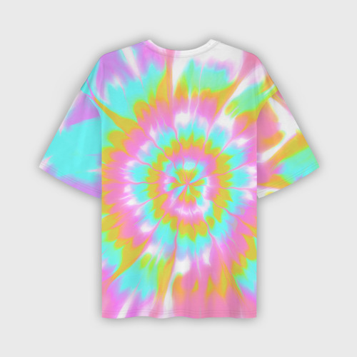 Мужская футболка oversize 3D I am Kenough - retro tie-dye, цвет 3D печать - фото 2