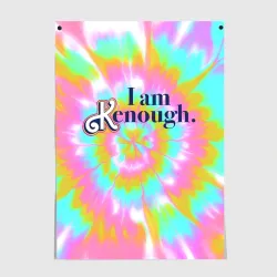 Постер I am Kenough - retro tie-dye