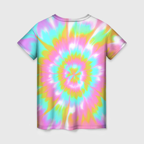 Женская футболка 3D I am Kenough - retro tie-dye, цвет 3D печать - фото 2