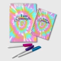 Блокнот I am Kenough - retro tie-dye