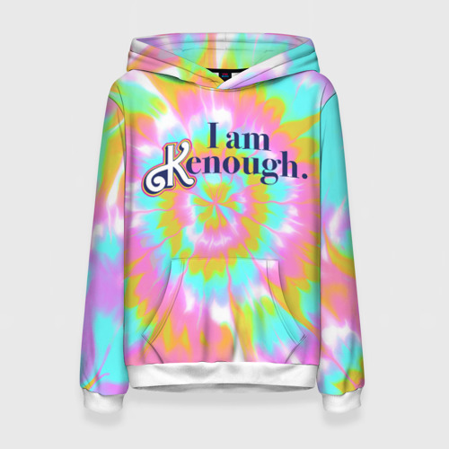 Женская толстовка 3D I am Kenough - retro tie-dye, цвет 3D печать