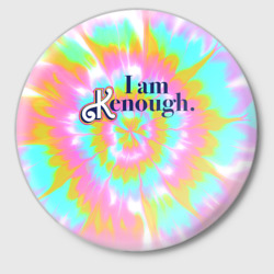 Значок I am Kenough - retro tie-dye