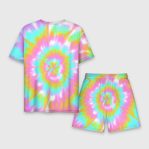 Мужской костюм с шортами 3D I am Kenough - retro tie-dye, цвет 3D печать - фото 2