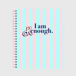 Тетрадь I am Kenough - фраза и костюм Кена в полоску