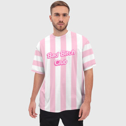 Мужская футболка oversize 3D Bad bitch club - barbie style - фото 2