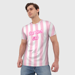 Мужская футболка 3D Bad bitch club - barbie style - фото 2