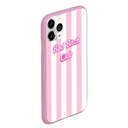 Чехол для iPhone 11 Pro Max матовый Bad bitch club - barbie style, цвет розовый - фото 3