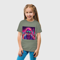 Детская футболка хлопок Скелет в шапке и куртке - фото 2