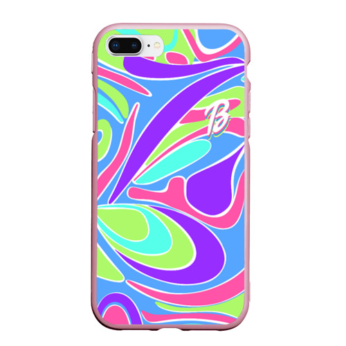 Чехол для iPhone 7Plus/8 Plus матовый Костюм Barbie totally ultra hair brunette, цвет розовый