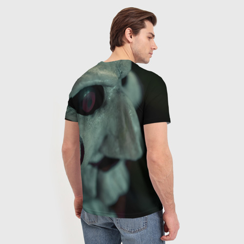 Мужская футболка 3D с принтом Пила Билли, вид сзади #2