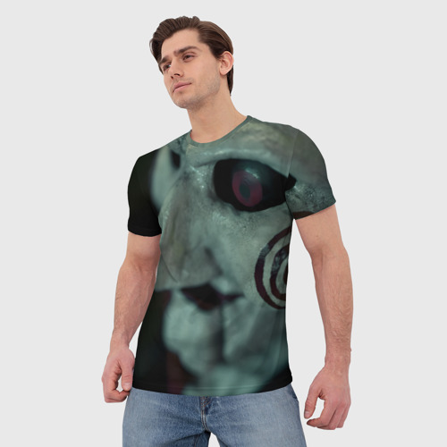 Мужская футболка 3D с принтом Пила Билли, фото на моделе #1