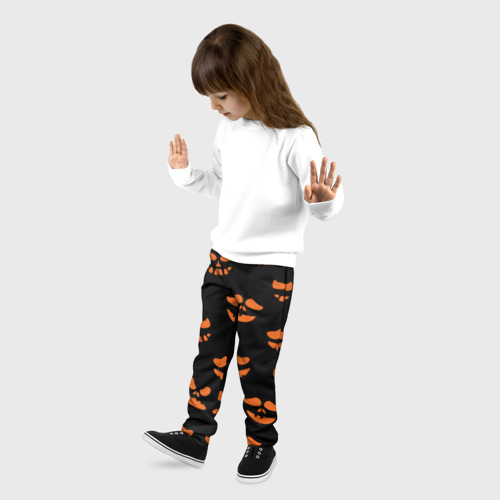Детские брюки 3D Рожицы тыквы, цвет 3D печать - фото 3