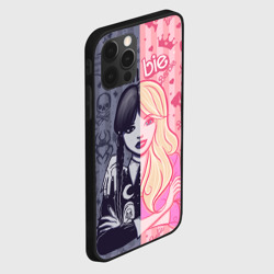 Чехол для iPhone 12 Pro Барби и Уэнсдей - мои две личности: в стиле тату - фото 2