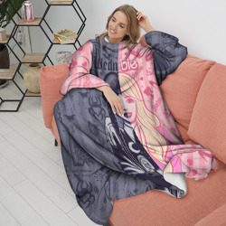 Плед с рукавами Барби и Уэнсдей - мои две личности: в стиле тату - фото 2