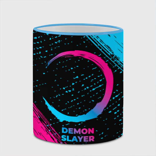 Кружка с полной запечаткой с принтом Demon Slayer - neon gradient, фото #4