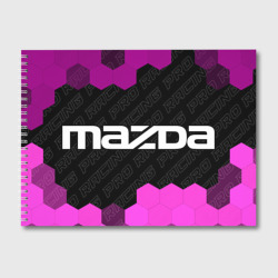 Альбом для рисования Mazda pro racing: надпись и символ
