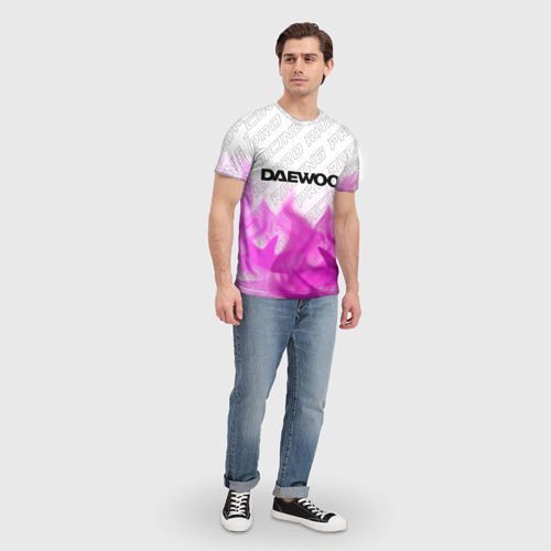 Мужская футболка 3D Daewoo pro racing: символ сверху, цвет 3D печать - фото 5