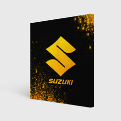 Холст квадратный Suzuki - gold gradient