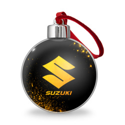 Ёлочный шар Suzuki - gold gradient