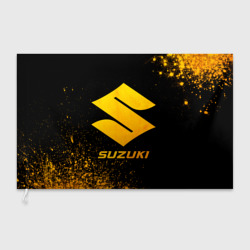 Флаг 3D Suzuki - gold gradient