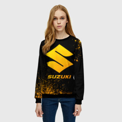 Женский свитшот 3D Suzuki - gold gradient - фото 2