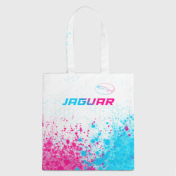 Шоппер 3D Jaguar neon gradient style: символ сверху