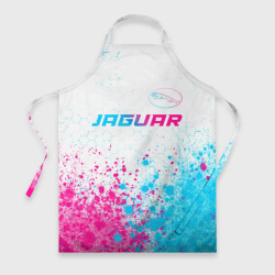 Фартук 3D Jaguar neon gradient style: символ сверху