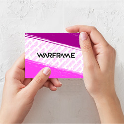 Поздравительная открытка Warframe pro gaming: надпись и символ - фото 2
