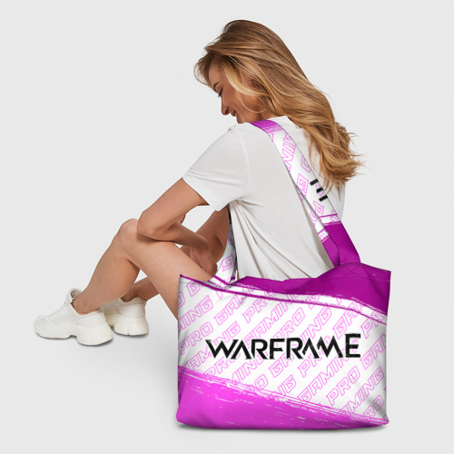 Пляжная сумка 3D Warframe pro gaming: надпись и символ - фото 6