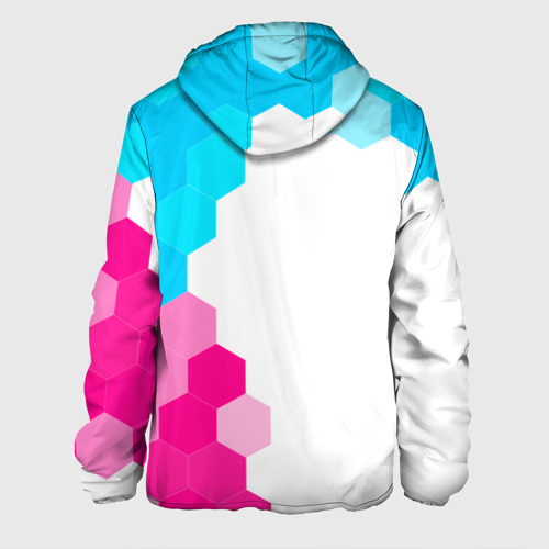 Мужская куртка 3D Counter-Strike 2 neon gradient style: по-вертикали, цвет 3D печать - фото 2