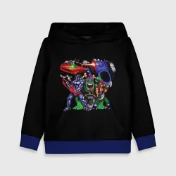 Детская толстовка 3D Гонки под рок-н-ролл