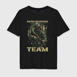 Мужская футболка хлопок Oversize Rapid response team