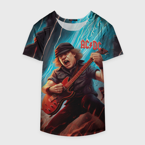 Накидка на куртку 3D ACDC rock  music, цвет 3D печать - фото 4