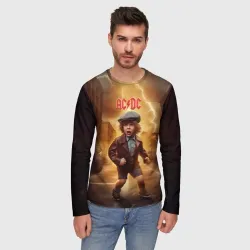 Мужской лонгслив 3D ACDC boy - фото 2