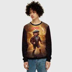 Мужской свитшот 3D ACDC boy - фото 2
