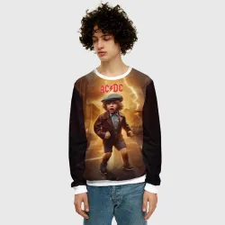 Мужской свитшот 3D ACDC boy - фото 2