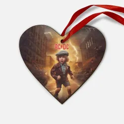 Деревянная игрушка Сердце ACDC boy