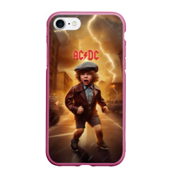 Чехол для iPhone 7/8 матовый ACDC boy