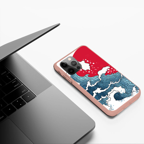 Чехол для iPhone 12 Pro Max с принтом Страна восходящего солнца - большая волна, фото #5