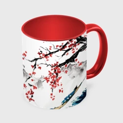 Кружка с полной запечаткой Хокусай большая волна в Канагаве - пародия укиё