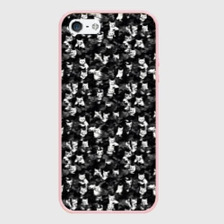 Чехол для iPhone 5/5S матовый Камуфляж с котиками