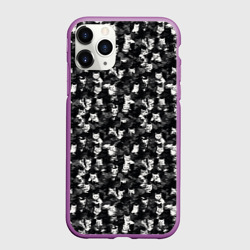 Чехол для iPhone 11 Pro матовый Камуфляж с котиками