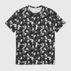 Мужская футболка 3D Камуфляж с котиками