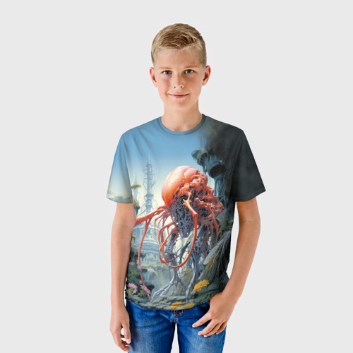 Детская футболка 3D Насекомое мутант , цвет 3D печать - фото 3