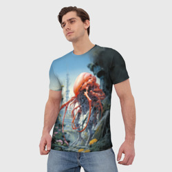 Мужская футболка 3D Насекомое мутант  - фото 2