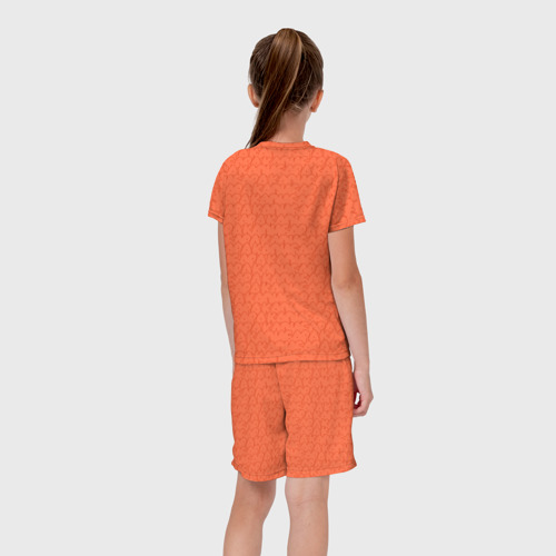 Детский костюм с шортами 3D Оранжевая капибара , цвет 3D печать - фото 6