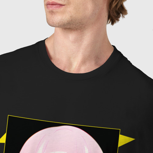 Мужская футболка хлопок Люси из аниме Киберпанк: Бегущие по краю, цвет черный - фото 6